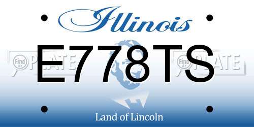 E778TS Illinois License Plate