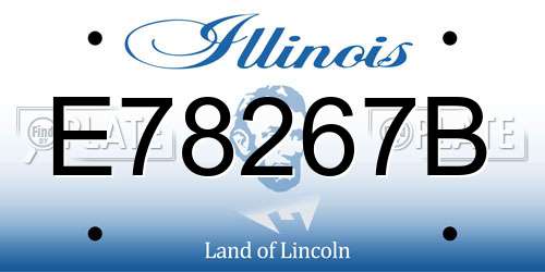 E78267B Illinois License Plate