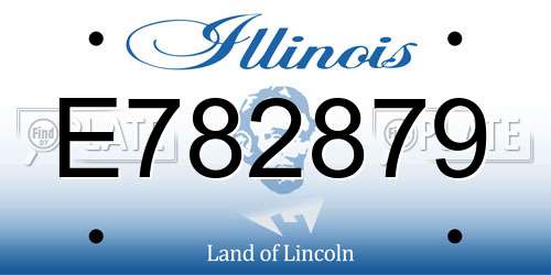 E782879 Illinois License Plate