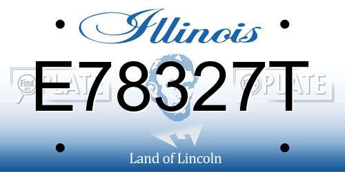 E78327T Illinois License Plate