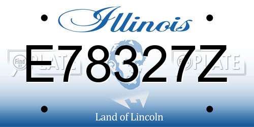 E78327Z Illinois License Plate