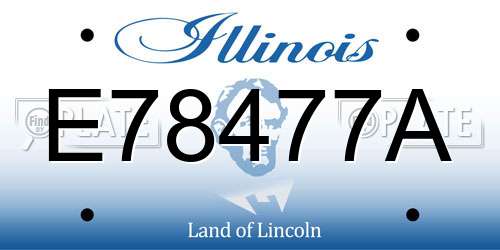 E78477A Illinois License Plate