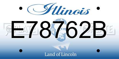 E78762B Illinois License Plate