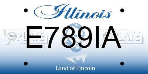 E789IA Illinois License Plate
