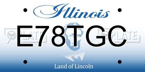E78TGC Illinois License Plate
