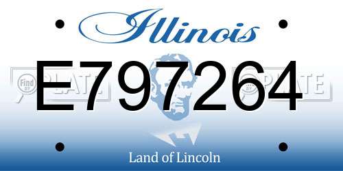 E797264 Illinois License Plate