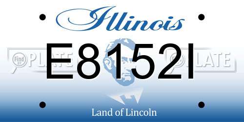 E8152I Illinois License Plate
