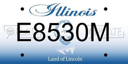 E8530M Illinois License Plate