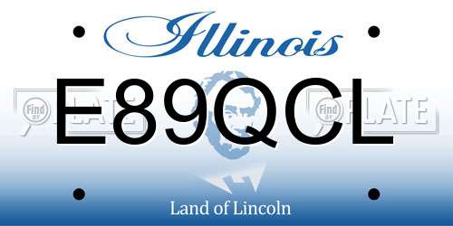 E89QCL Illinois License Plate
