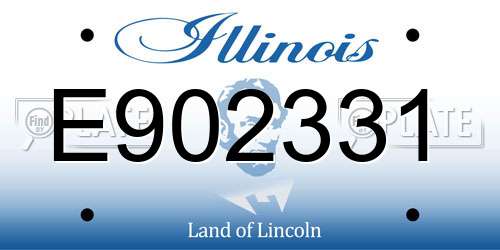 E902331 Illinois License Plate