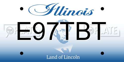 E97TBT Illinois License Plate