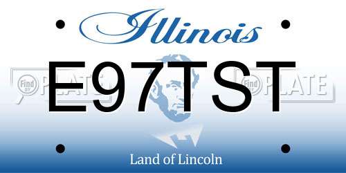 E97TST Illinois License Plate