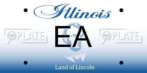 EA Illinois License Plate