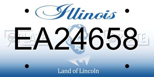 EA24658 Illinois License Plate