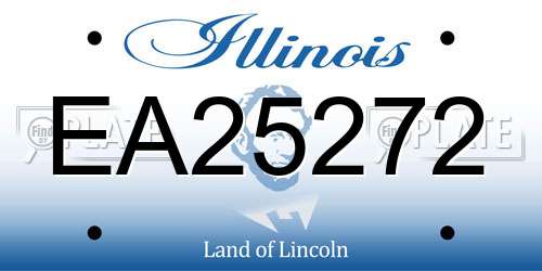 EA25272 Illinois License Plate
