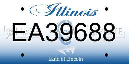 EA39688 Illinois License Plate