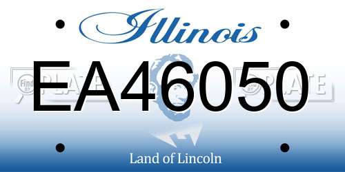 EA46050 Illinois License Plate