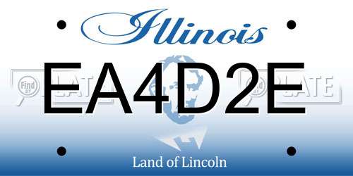 EA4D2E Illinois License Plate