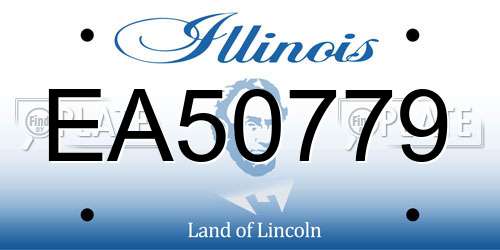 EA50779 Illinois License Plate