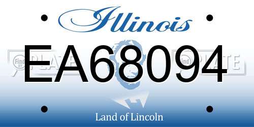 EA68094 Illinois License Plate