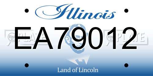 EA79012 Illinois License Plate