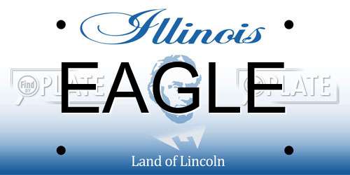 EAGLE Illinois License Plate