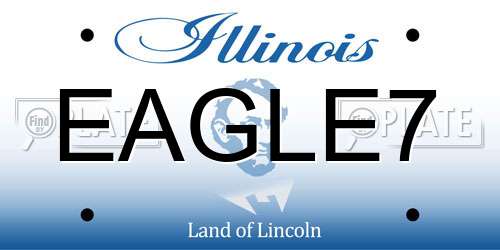 EAGLE7 Illinois License Plate