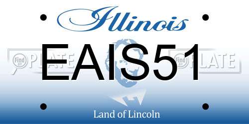 EAIS51 Illinois License Plate