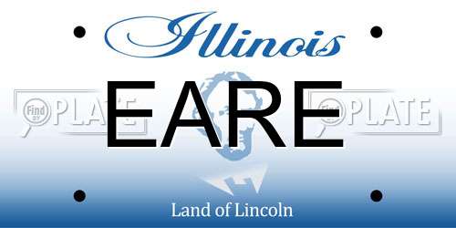 EARE Illinois License Plate