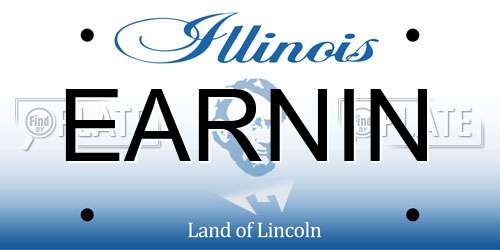 EARNIN Illinois License Plate