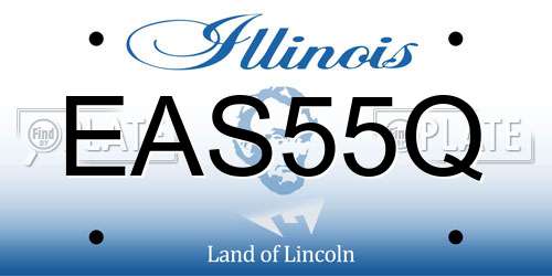 EAS55Q Illinois License Plate