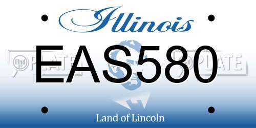 EAS580 Illinois License Plate