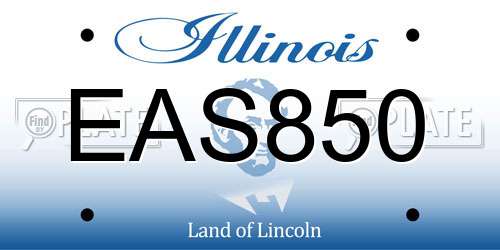 EAS850 Illinois License Plate