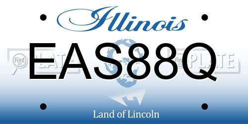 EAS88Q Illinois License Plate