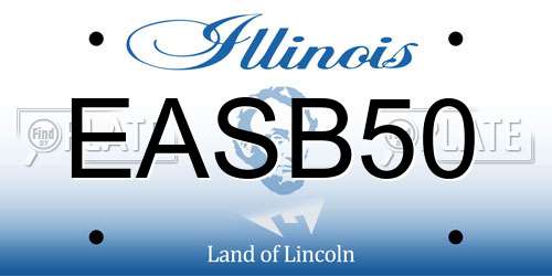 EASB50 Illinois License Plate