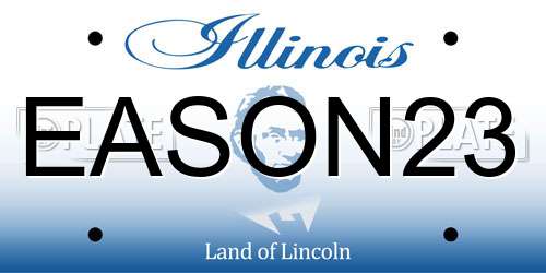 EASON23 Illinois License Plate