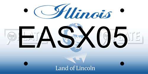 EASX05 Illinois License Plate