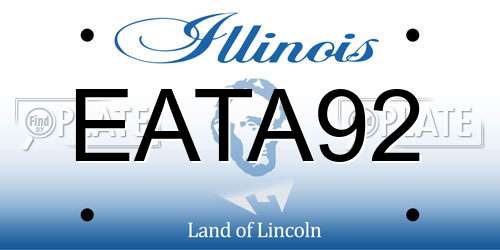 EATA92 Illinois License Plate