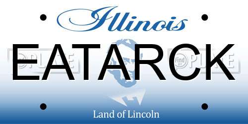 EATARCK Illinois License Plate