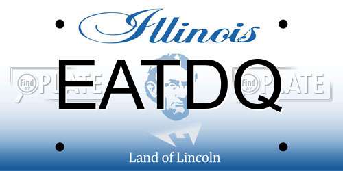 EATDQ Illinois License Plate