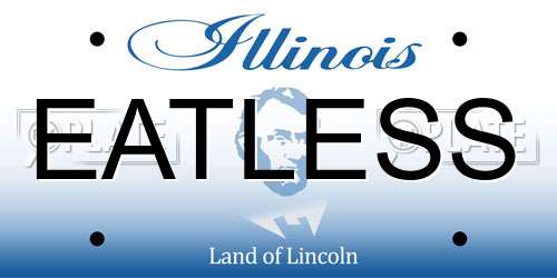 EATLESS Illinois License Plate