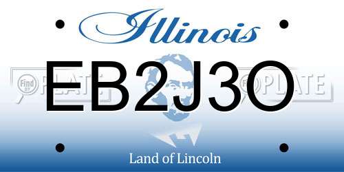 EB2J3O Illinois License Plate
