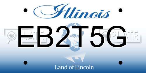 EB2T5G Illinois License Plate