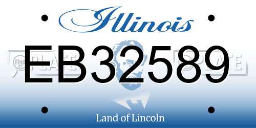 EB32589 Illinois License Plate