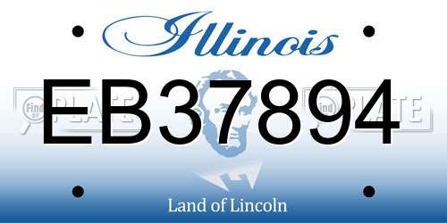 EB37894 Illinois License Plate