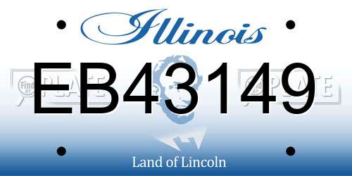 EB43149 Illinois License Plate