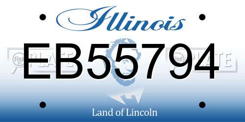 EB55794 Illinois License Plate