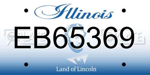 EB65369 Illinois License Plate