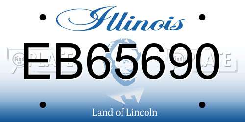 EB65690 Illinois License Plate