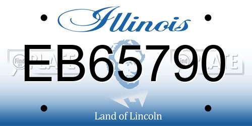 EB65790 Illinois License Plate